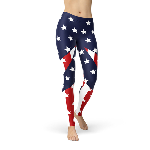 Women's American Flag Leggings - CSS Sales