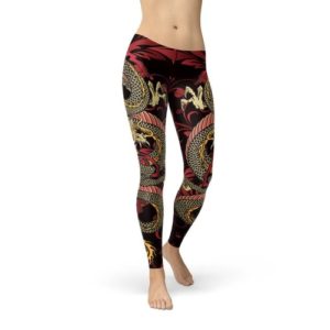 Womens Dragon Full Length Leggings