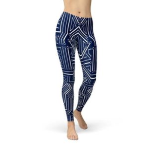 Women's Navy Blue Circuit Leggings