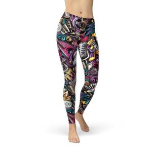 Women's Grunge Rock-n-Roll Leggings