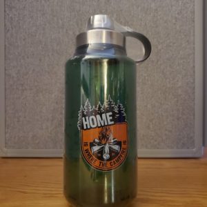 Plastic Water Bottle - Home Is Where the Campfire Is